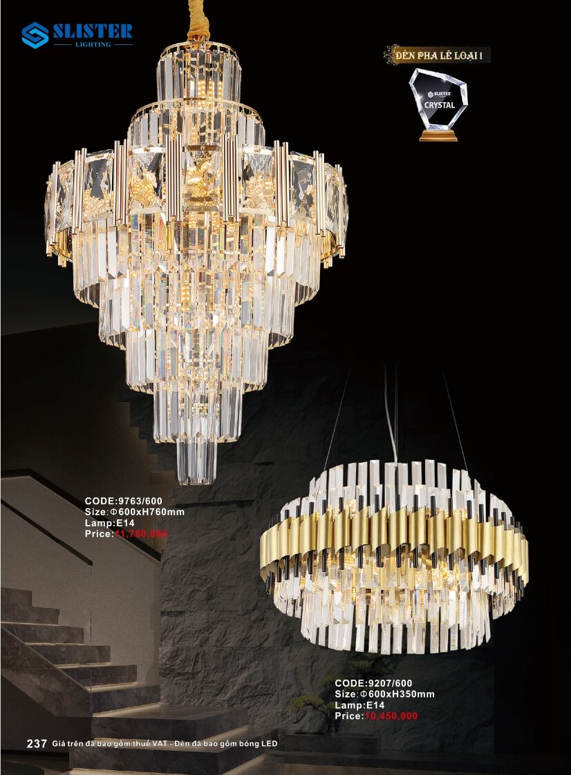 Catalogue đèn trang trí Slister Lighting