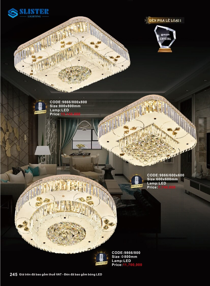 Catalogue đèn trang trí Slister Lighting