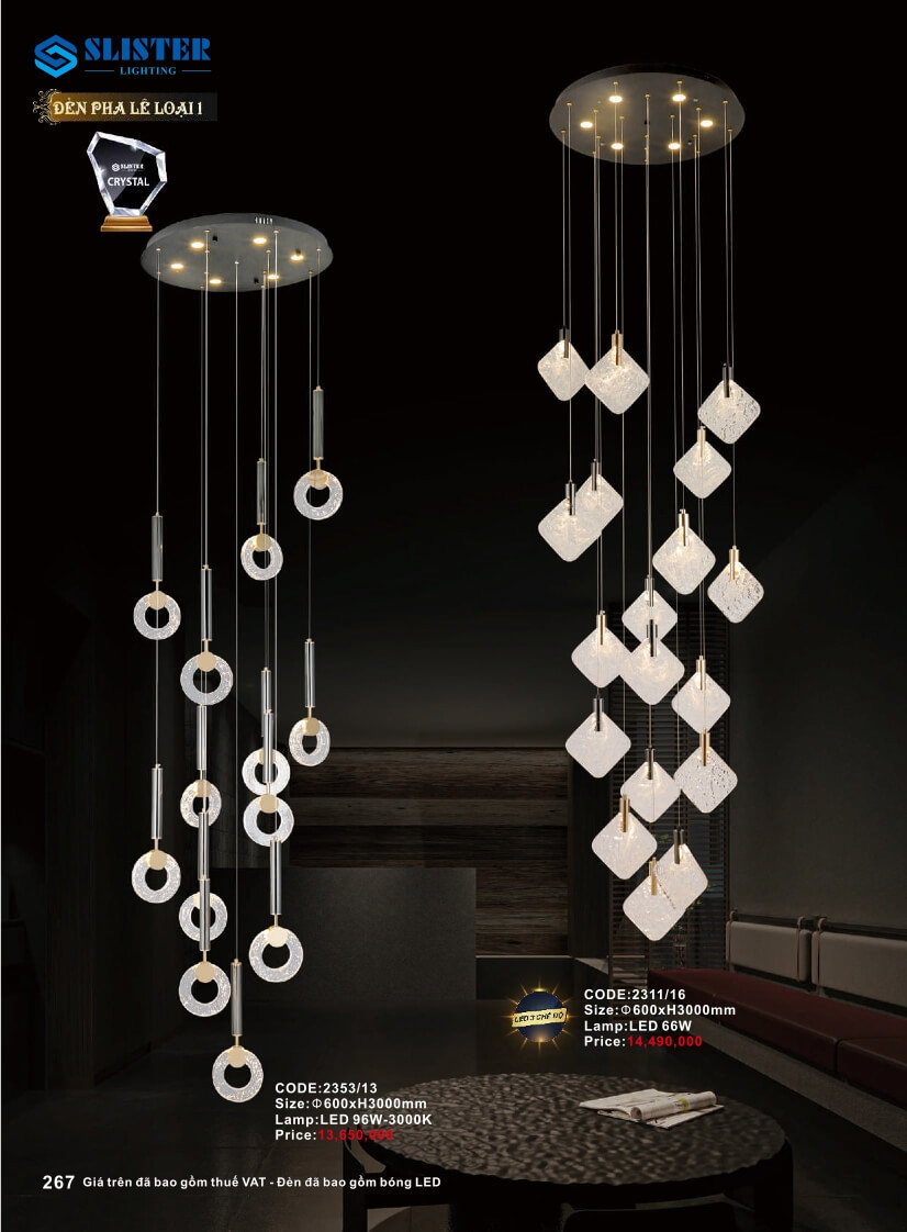 Catalogue đèn trang trí Slister Lighting