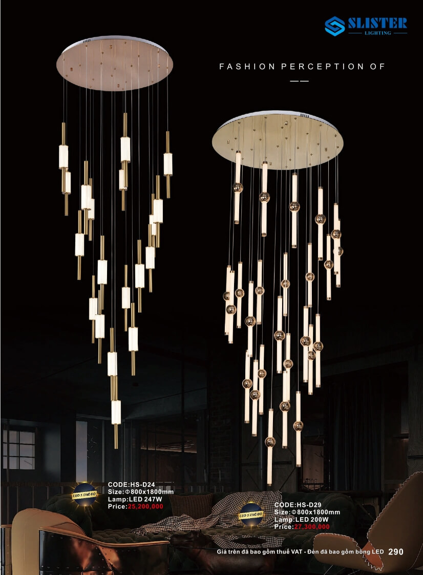Catalogue đèn trang trí Slister Lighting