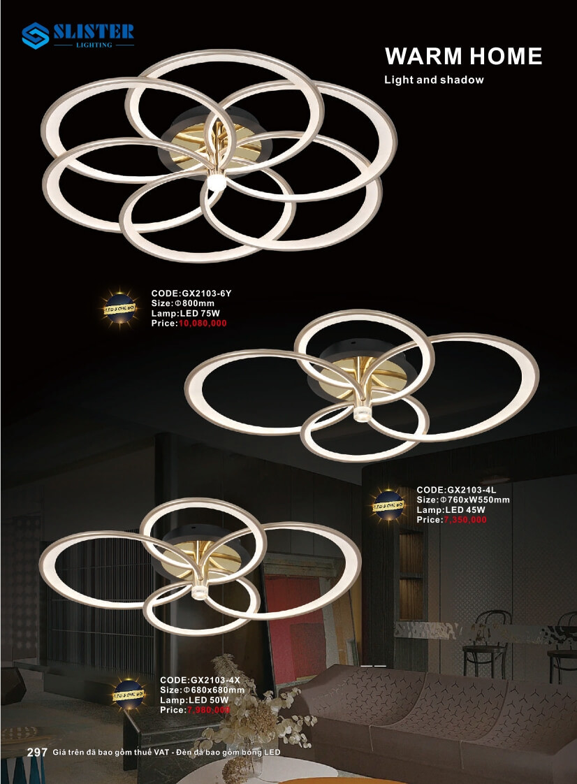 Catalogue đèn trang trí Slister Lighting