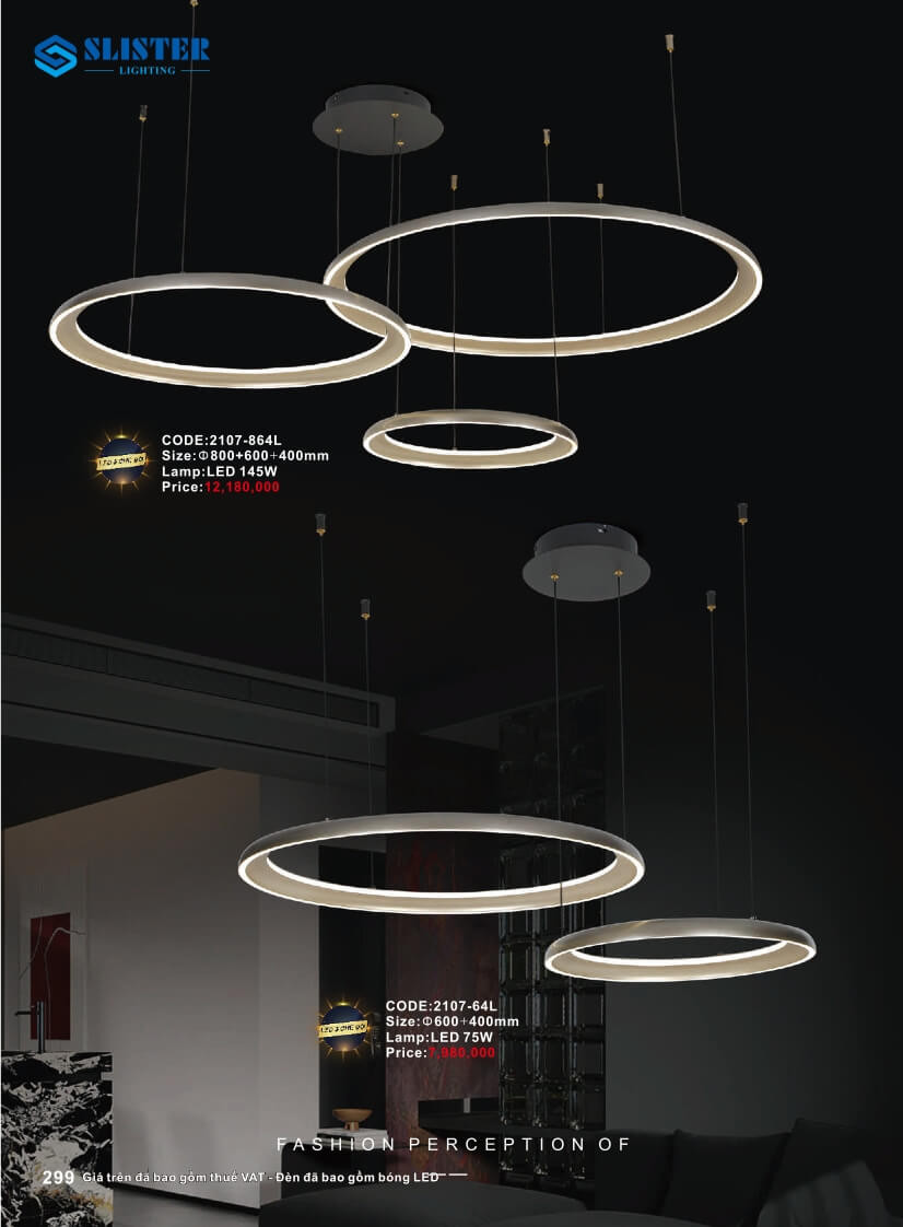 Catalogue đèn trang trí Slister Lighting