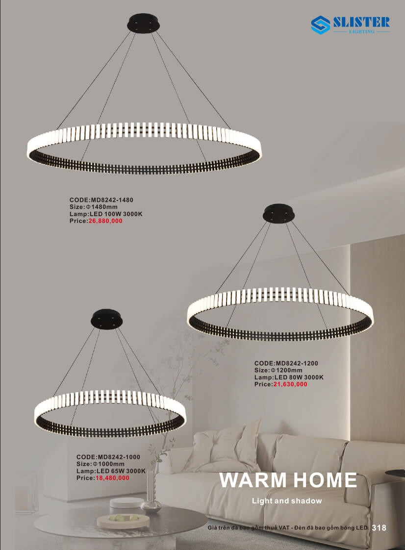 Catalogue đèn trang trí Slister Lighting