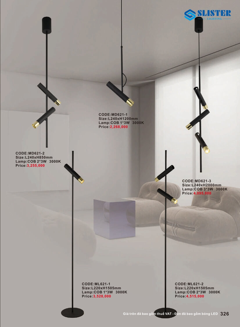 Catalogue đèn trang trí Slister Lighting