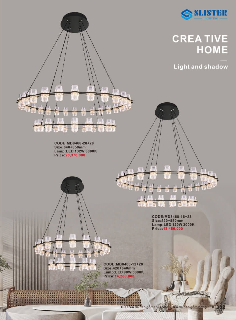 Catalogue đèn trang trí Slister Lighting