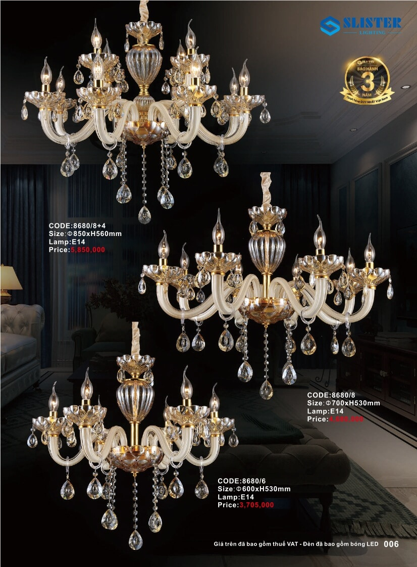 Catalogue đèn trang trí Slister Lighting