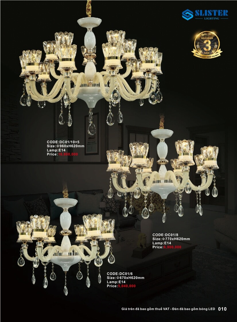 Catalogue đèn trang trí Slister Lighting