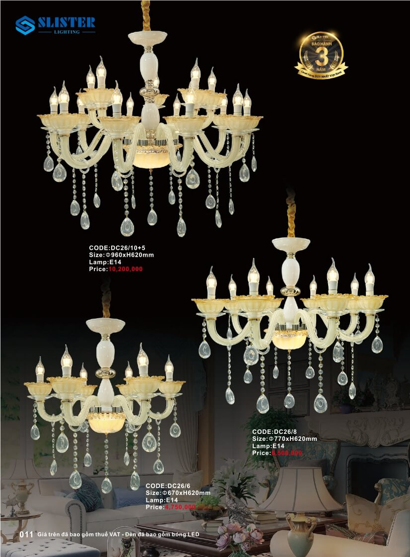 Catalogue đèn trang trí Slister Lighting