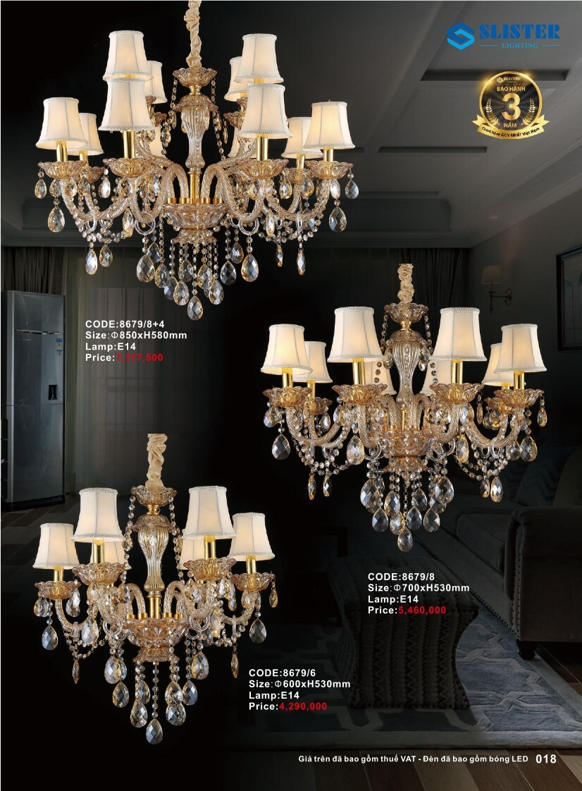 Catalogue đèn trang trí Slister Lighting