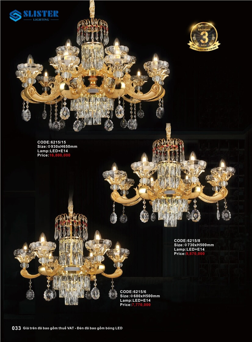 Catalogue đèn trang trí Slister Lighting