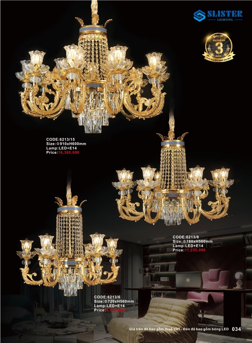 Catalogue đèn trang trí Slister Lighting