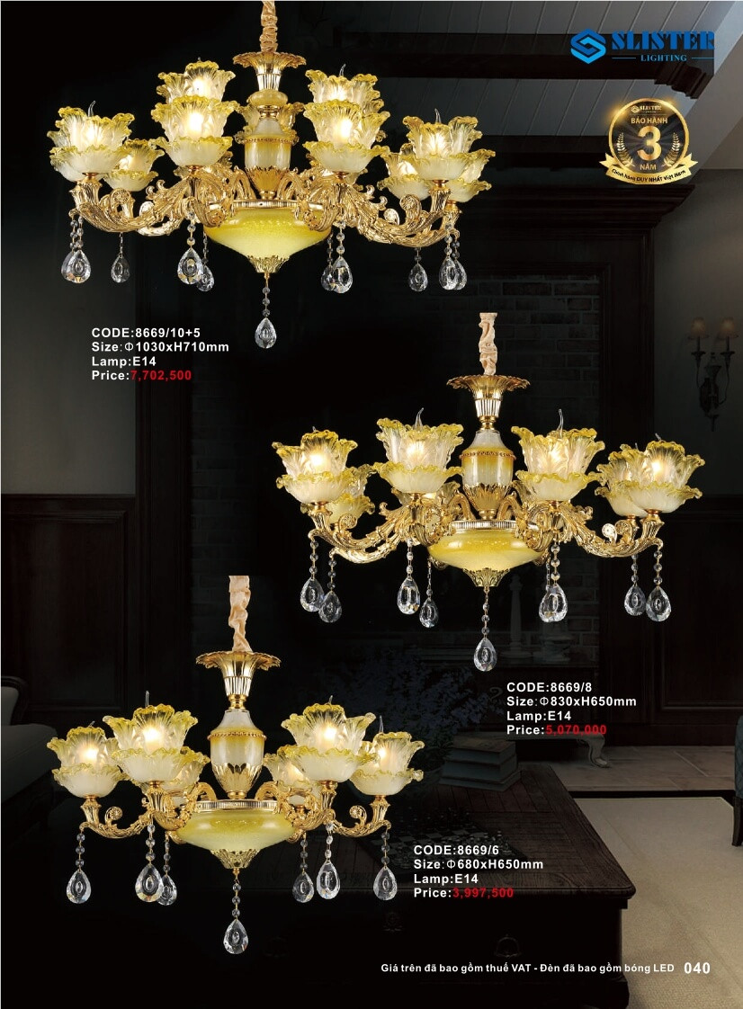 Catalogue đèn trang trí Slister Lighting