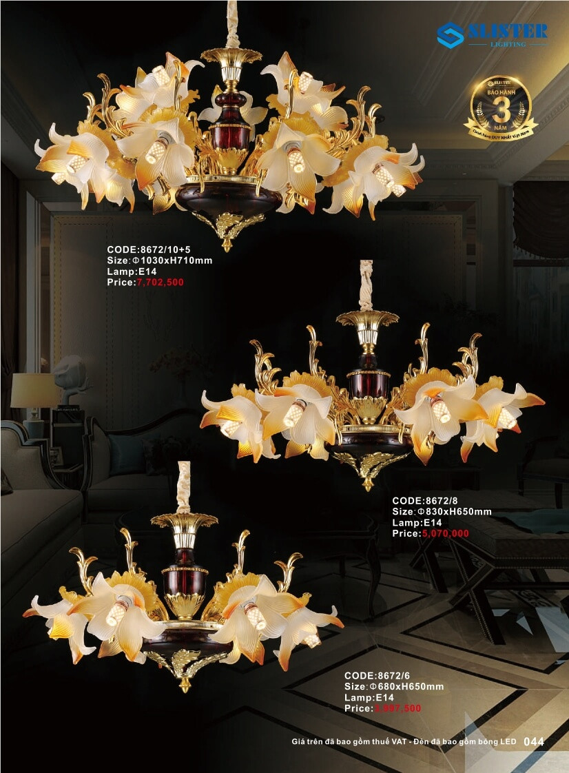 Catalogue đèn trang trí Slister Lighting