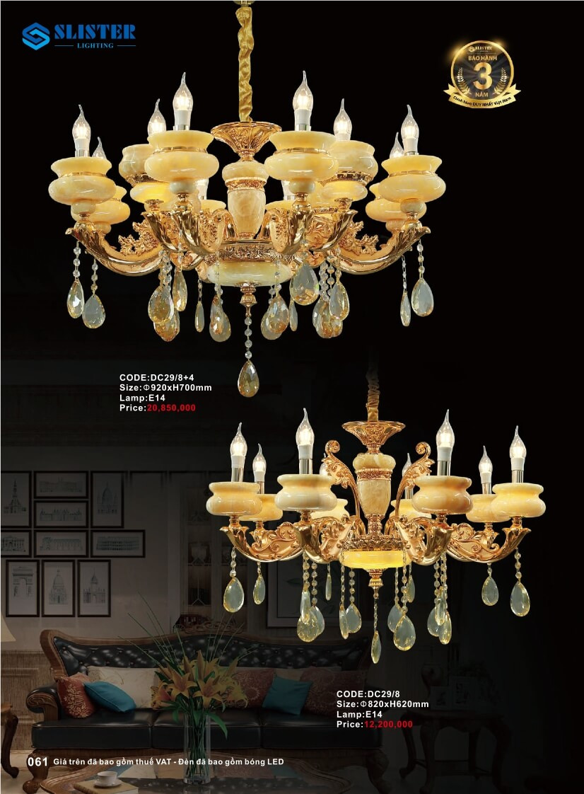 Catalogue đèn trang trí Slister Lighting