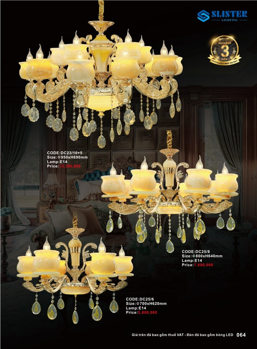 Catalogue đèn trang trí Slister Lighting