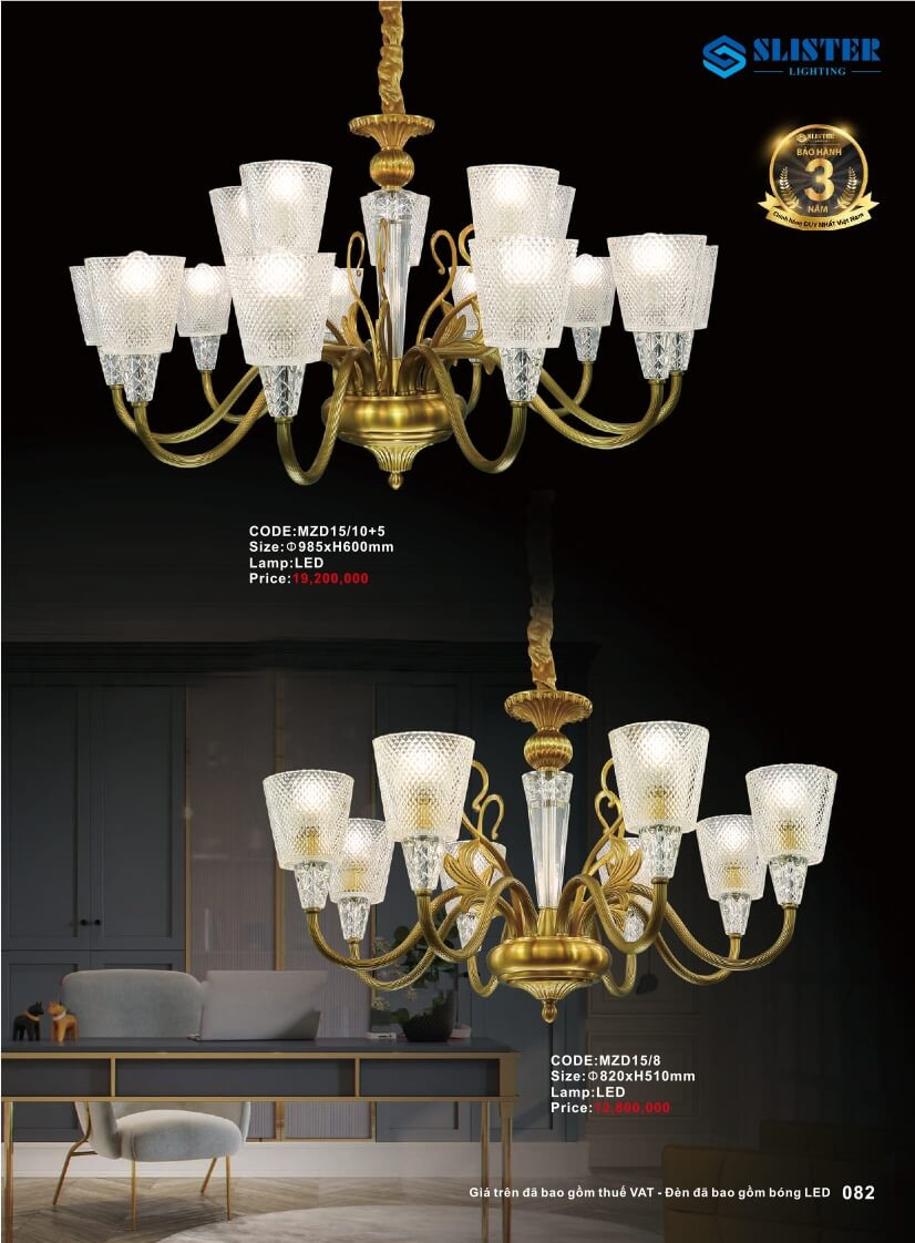 Catalogue đèn trang trí Slister Lighting