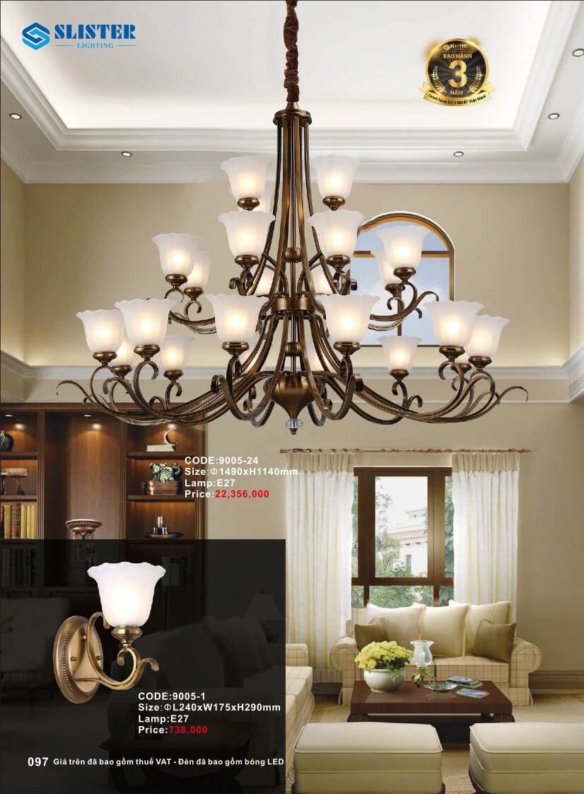 Catalogue đèn trang trí Slister Lighting