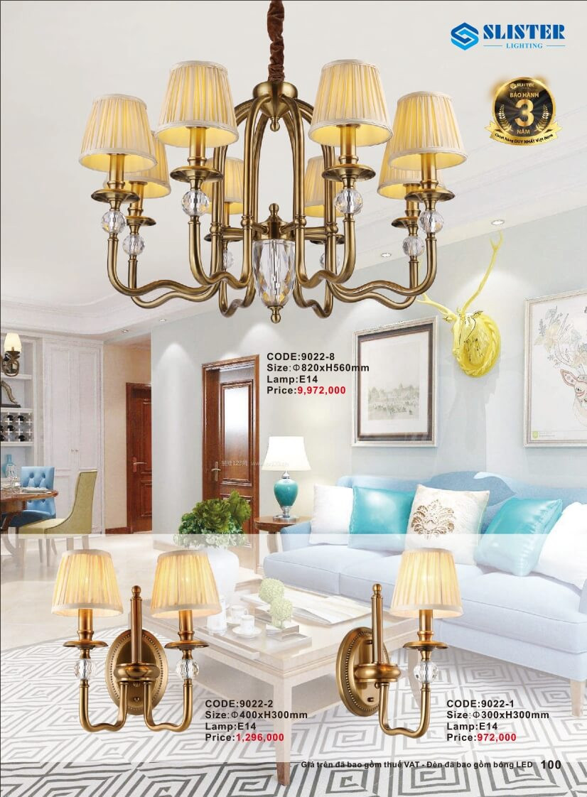 Catalogue đèn trang trí Slister Lighting