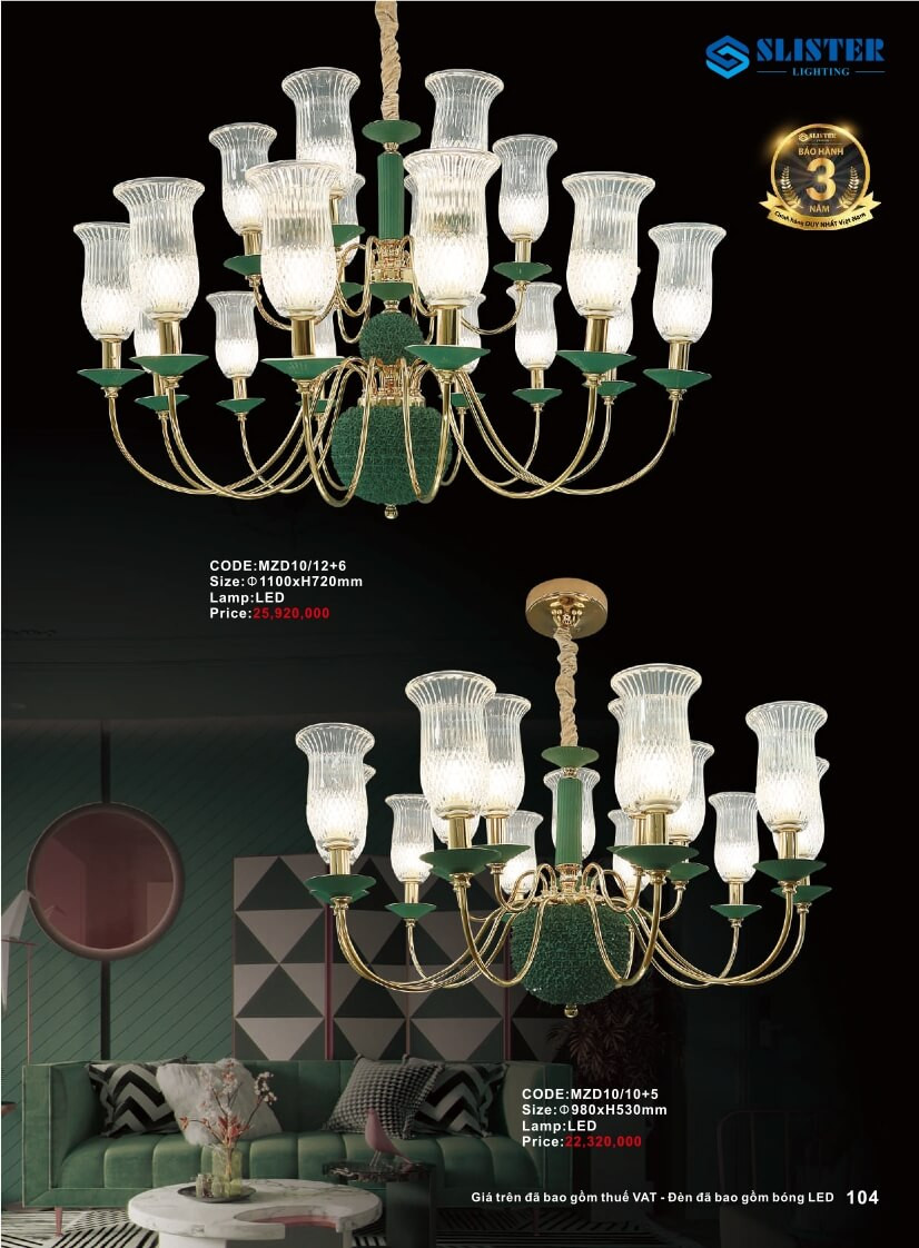 Catalogue đèn trang trí Slister Lighting