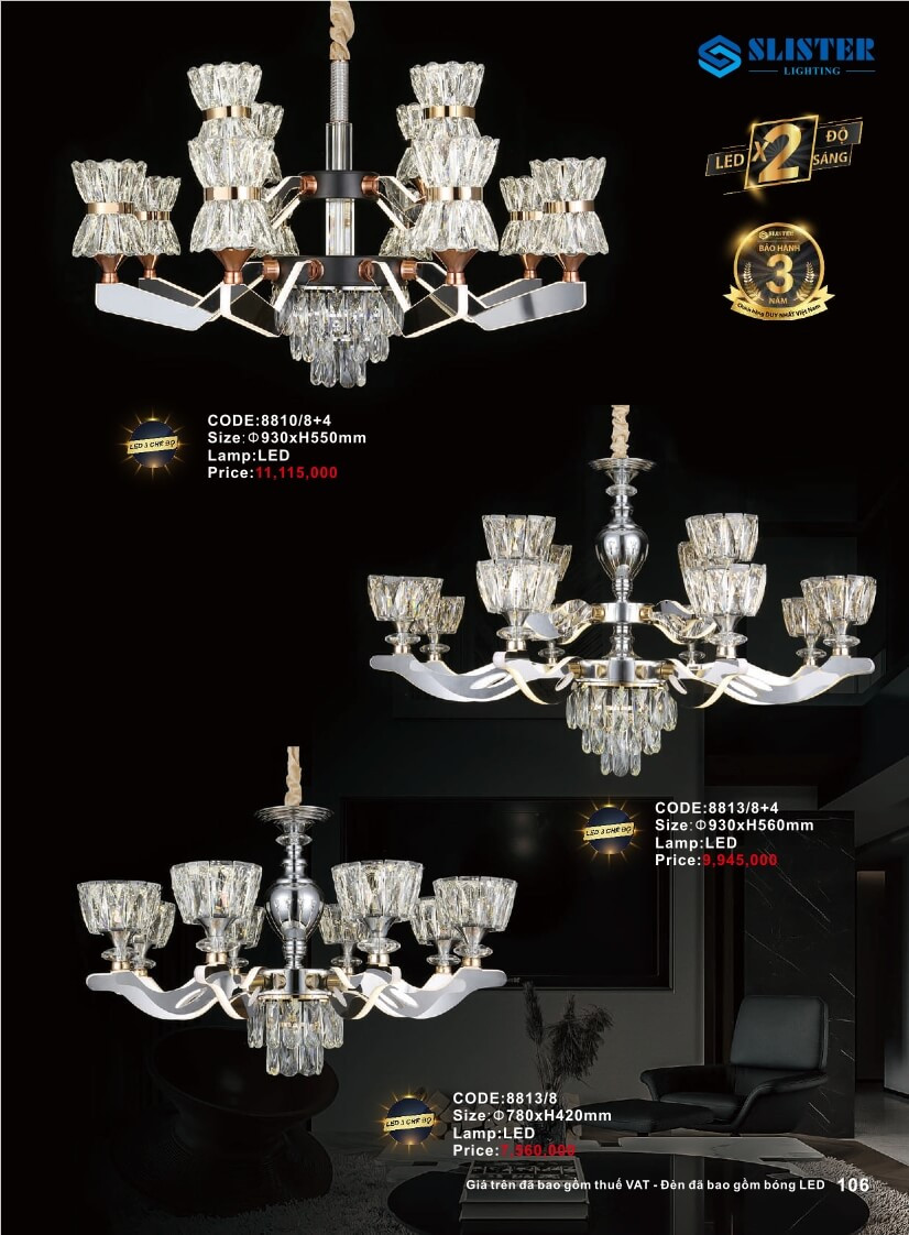 Catalogue đèn trang trí Slister Lighting