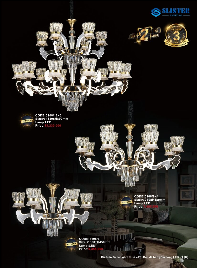 Catalogue đèn trang trí Slister Lighting