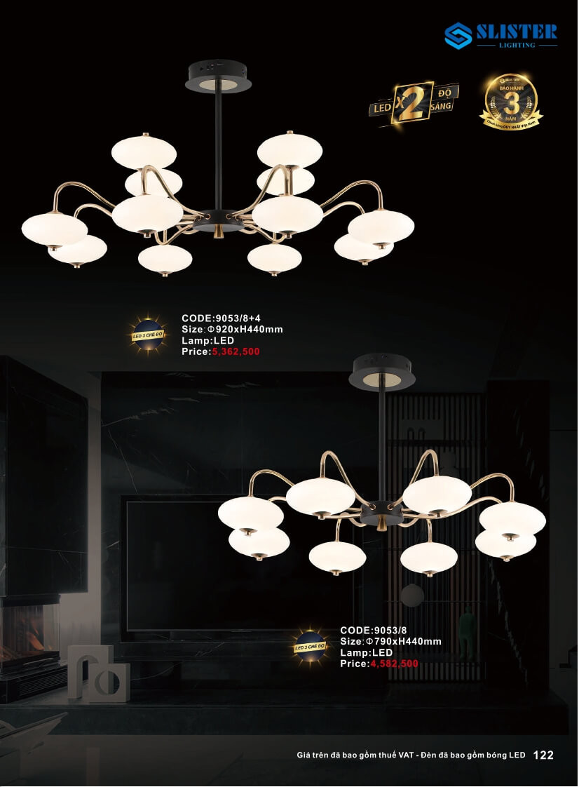 Catalogue đèn trang trí Slister Lighting