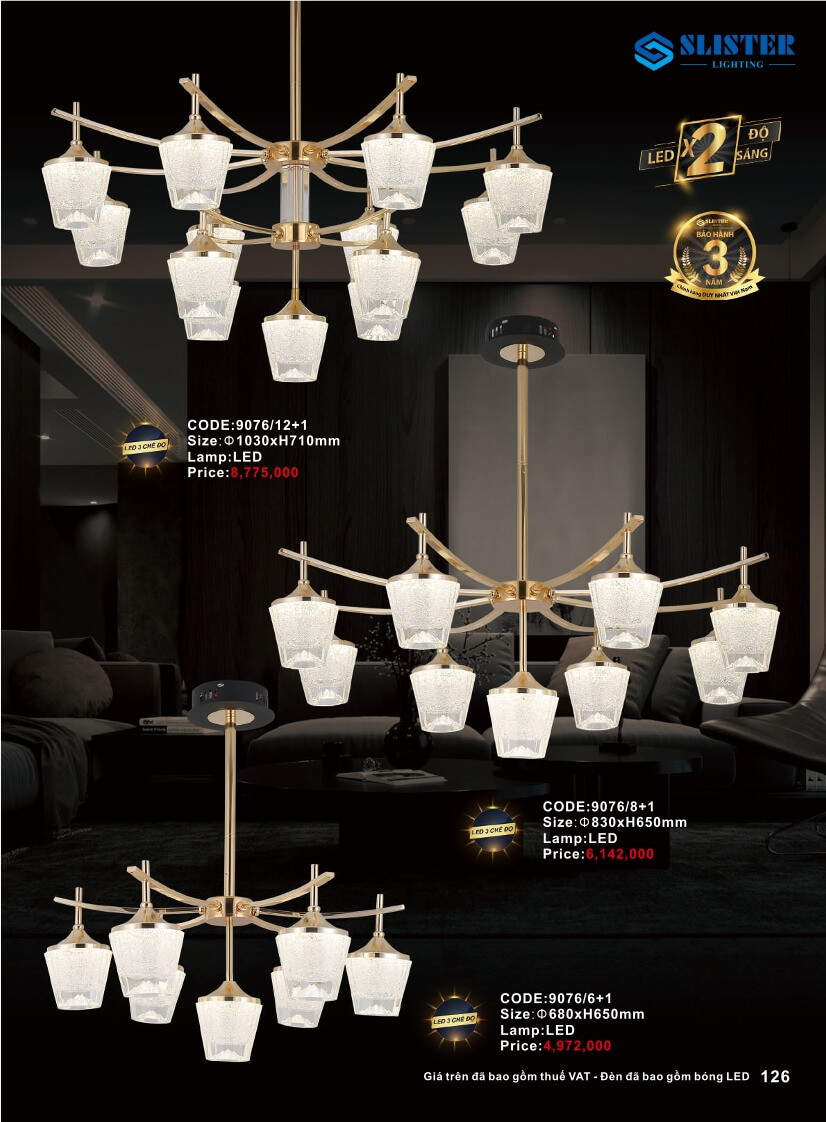 Catalogue đèn trang trí Slister Lighting