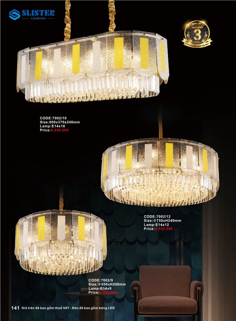 Catalogue đèn trang trí Slister Lighting