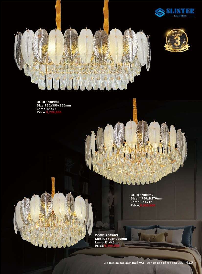 Catalogue đèn trang trí Slister Lighting