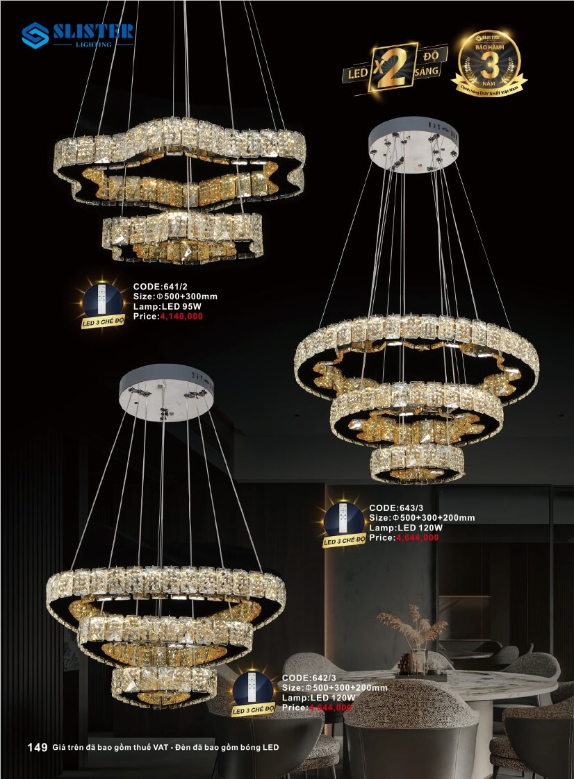 Catalogue đèn trang trí Slister Lighting