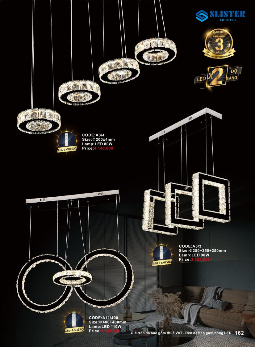 Catalogue đèn trang trí Slister Lighting