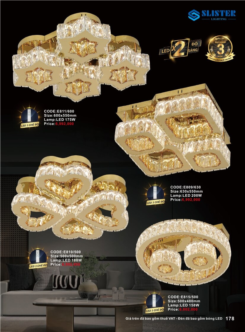 Catalogue đèn trang trí Slister Lighting