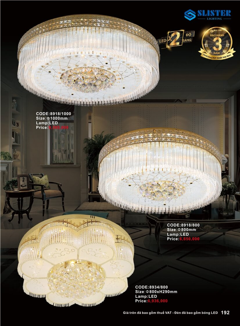 Catalogue đèn trang trí Slister Lighting