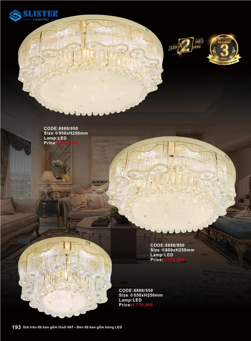 Catalogue đèn trang trí Slister Lighting