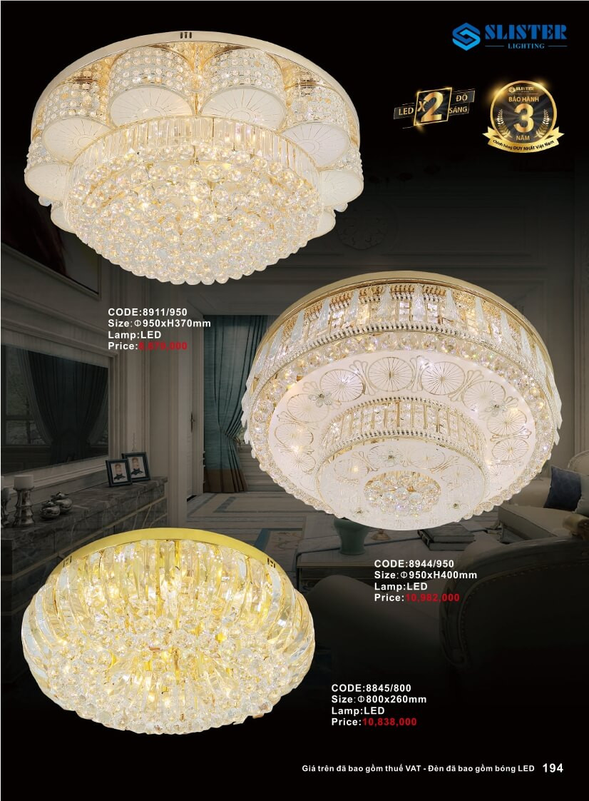 Catalogue đèn trang trí Slister Lighting