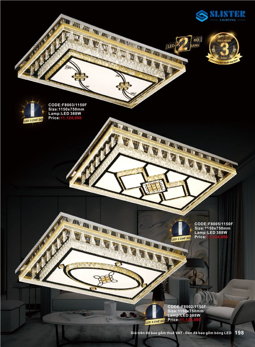 Catalogue đèn trang trí Slister Lighting