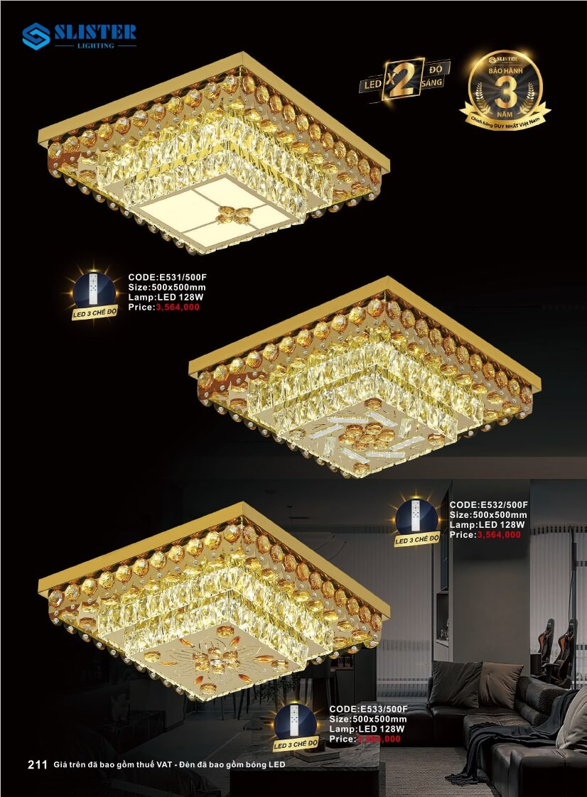 Catalogue đèn trang trí Slister Lighting