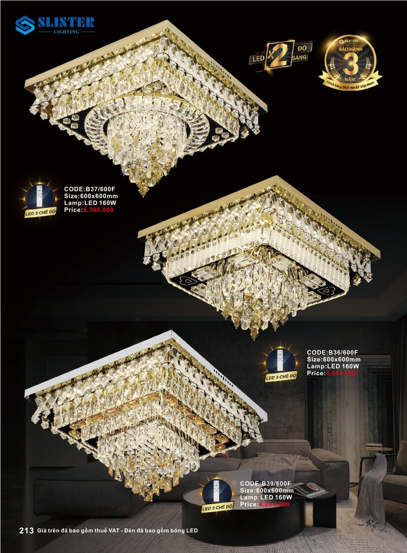 Catalogue đèn trang trí Slister Lighting