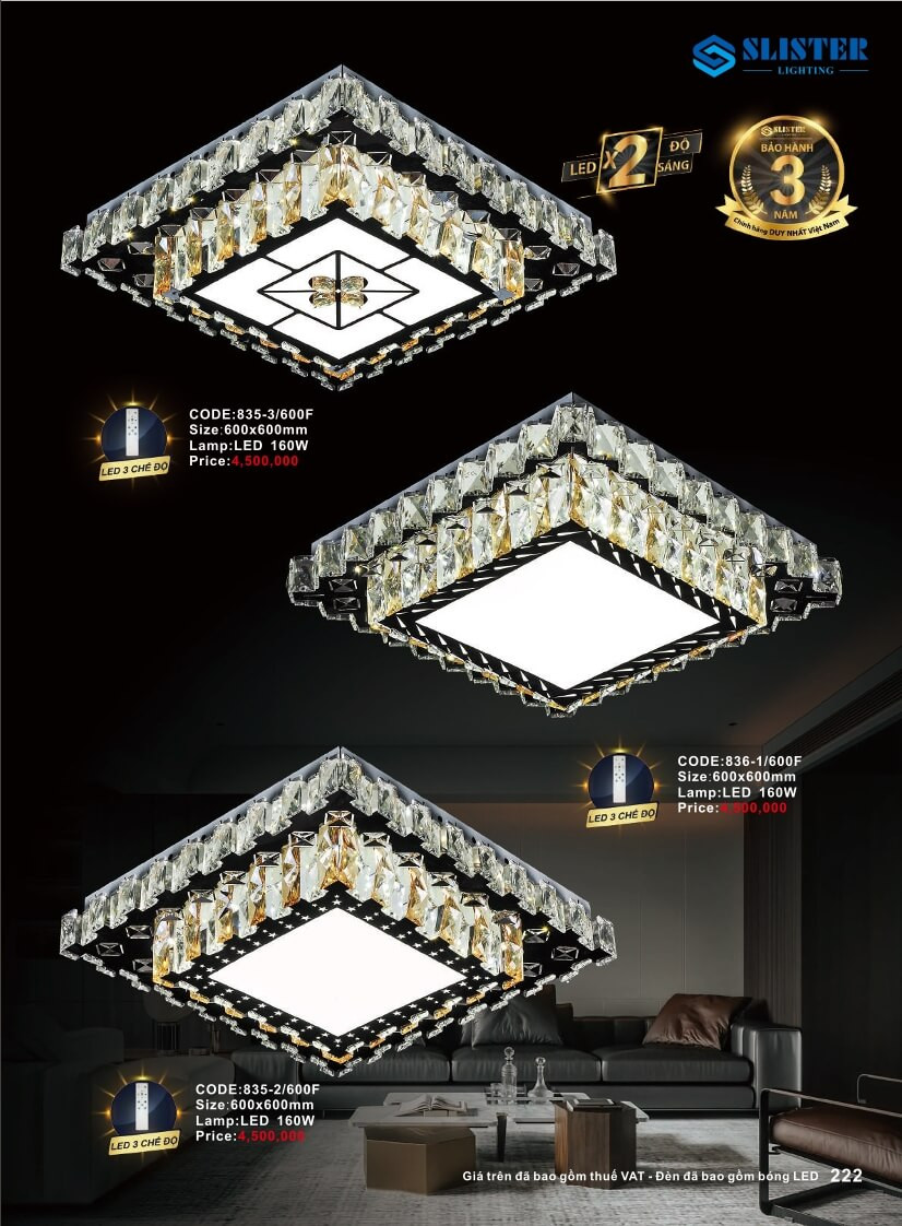 Catalogue đèn trang trí Slister Lighting