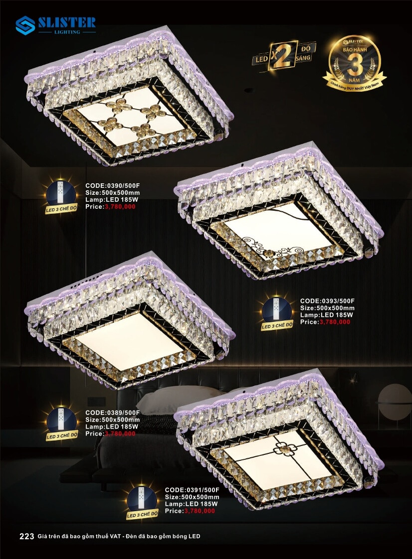 Catalogue đèn trang trí Slister Lighting