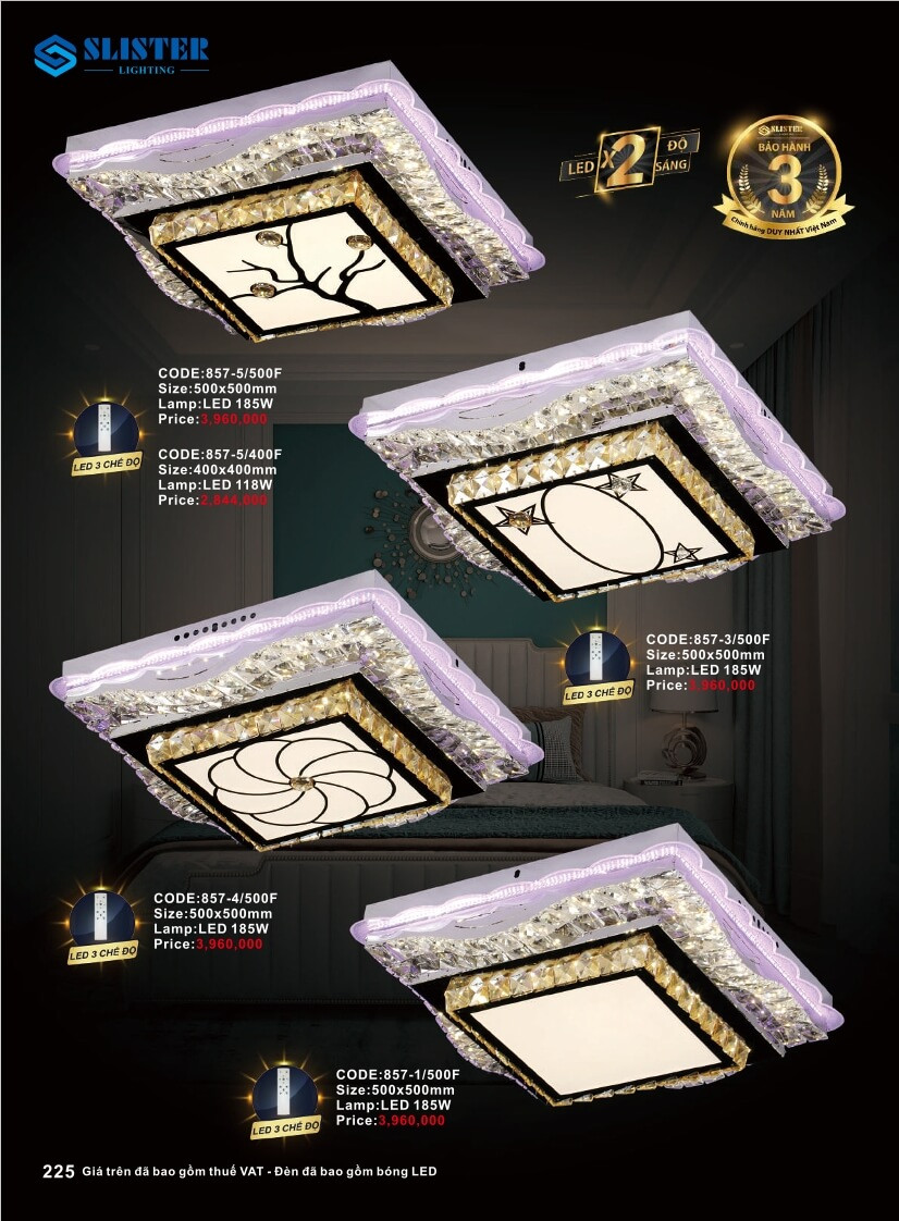 Catalogue đèn trang trí Slister Lighting