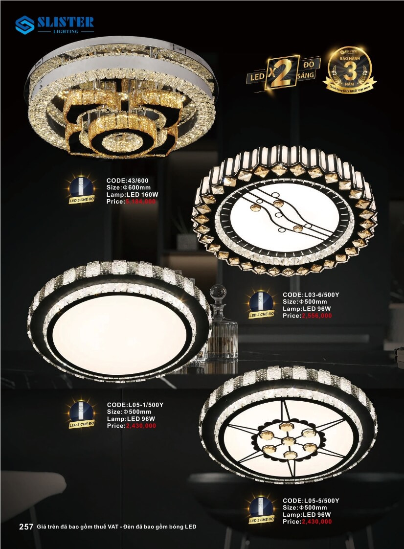 Catalogue đèn trang trí Slister Lighting