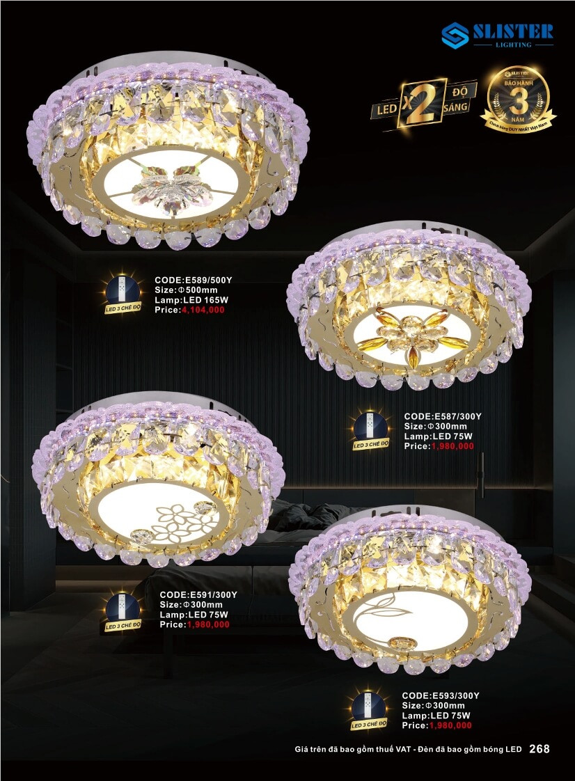 Catalogue đèn trang trí Slister Lighting