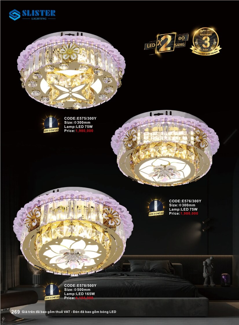 Catalogue đèn trang trí Slister Lighting