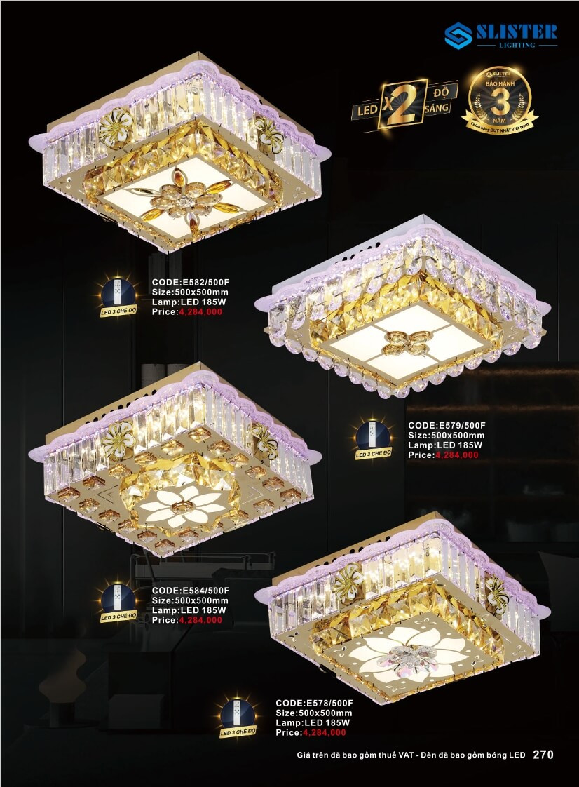 Catalogue đèn trang trí Slister Lighting