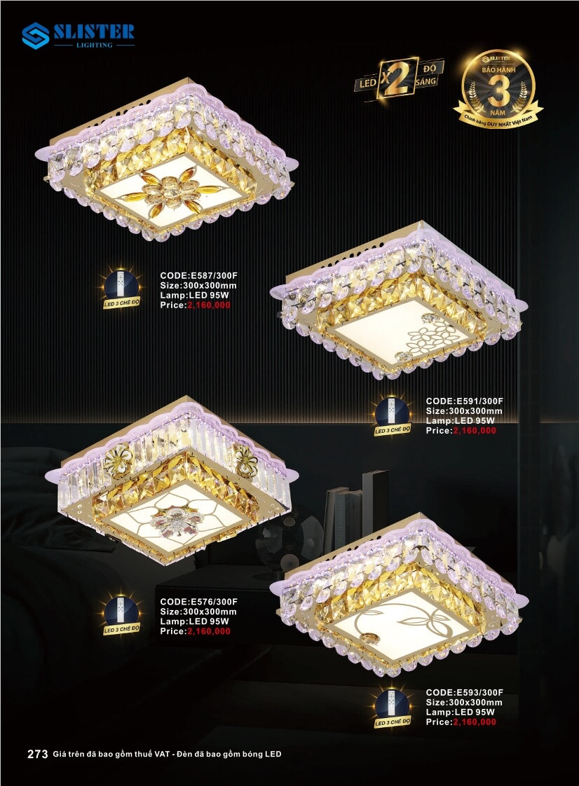 Catalogue đèn trang trí Slister Lighting