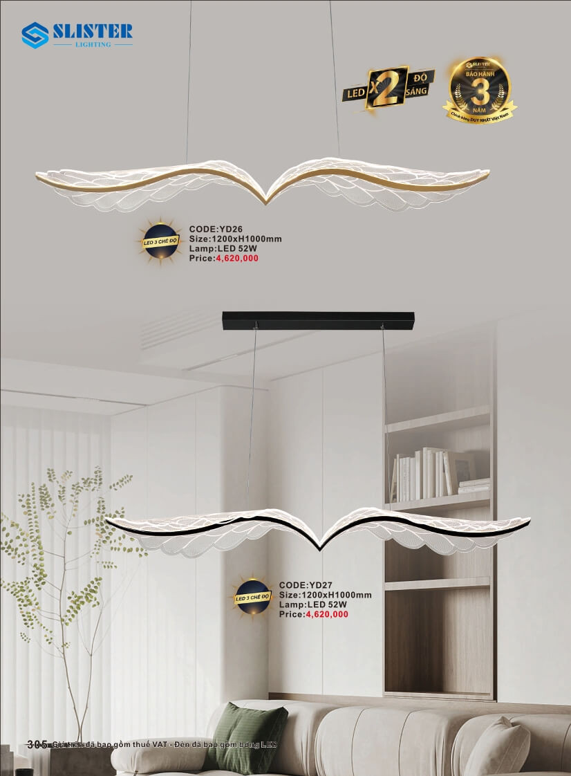 Catalogue đèn trang trí Slister Lighting