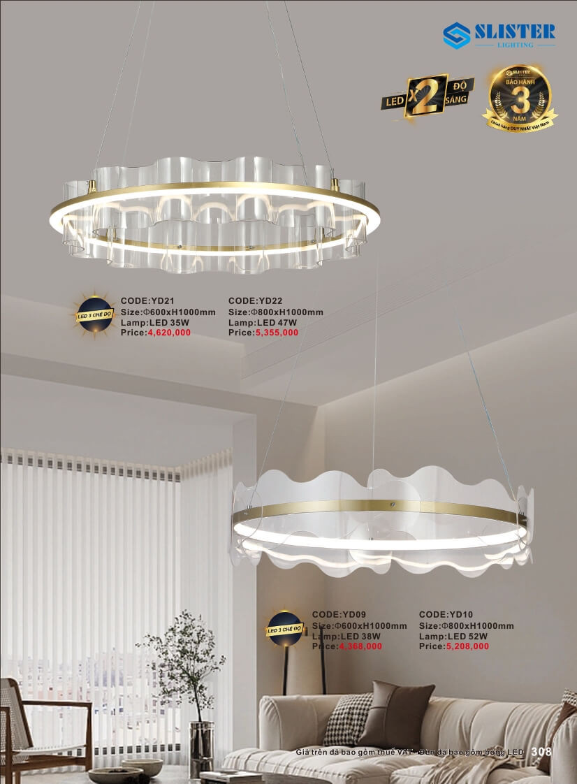 Catalogue đèn trang trí Slister Lighting