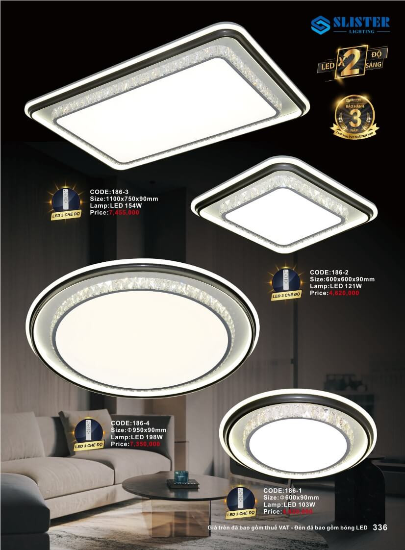 Catalogue đèn trang trí Slister Lighting