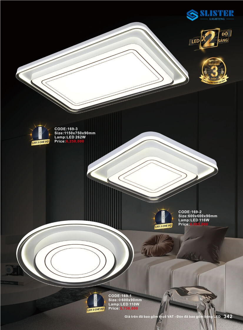 Catalogue đèn trang trí Slister Lighting